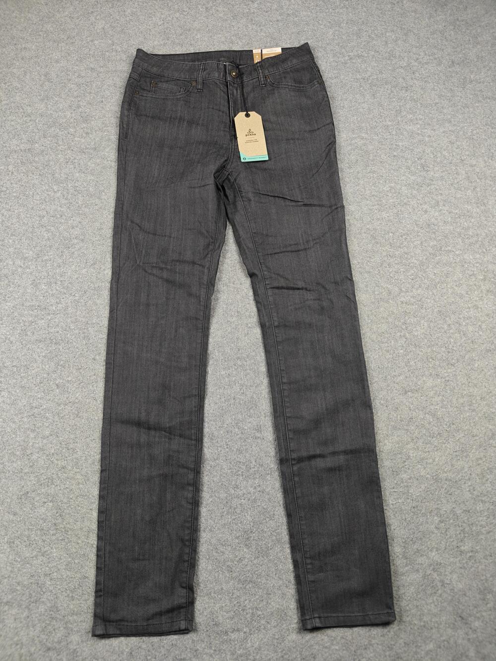 PrAna Jeans Womens 8 Gray Kayla High Rise Skinny Tall 29x34 Stretch New